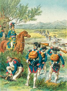 La bataille de Zurich - Traversée du Lintz - Frederic Theodore Lix