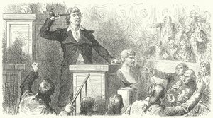 Jean-Paul Marat à la tribune de la Convention nationale, 1792 - Frederic Theodore after Lix