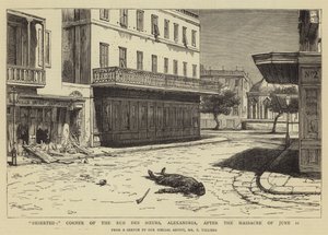 Abandonné, coin de la rue des Sœurs, Alexandrie, après le massacre du 11 juin