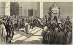 Le Khédive saluant le tapis sacré au Caire avant son envoi à La Mecque