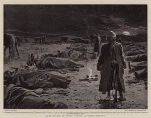 Campagne en Afrique du Sud, un bivouac de nuit - Frederic de Haenen