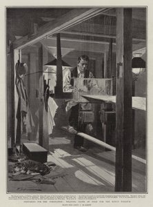 Préparation pour le couronnement, tissage du tissu d