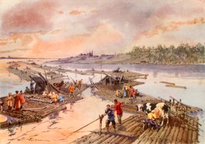 Radeaux sur la Volga