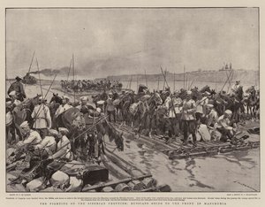 Les combats à la frontière sibérienne, les Russes allant au front en Mandchourie - Frederic de Haenen