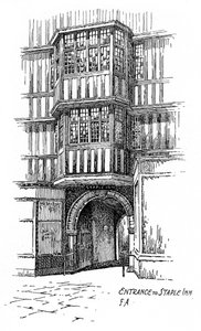 Entrée de Staple Inn, Holborn, Londres, 1912