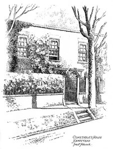 Maison de John Constable, Hampstead, Londres, 1912