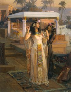 Cléopâtre sur les terrasses de Philae - Frederick Arthur Bridgman
