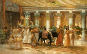 La Procession du Taureau Sacré, Apis, vers 1879 - Frederick Arthur Bridgman