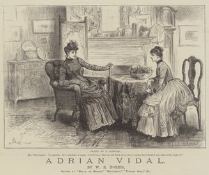 Adrian Vidal, par W E Norris - Frederick Barnard
