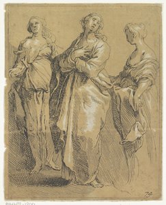 Trois figures debout - Frederick Bloemaert