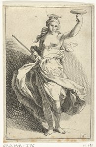 Femme avec calice et sceptre