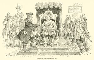 Franklin visitant George III - Frederick Burr Opper