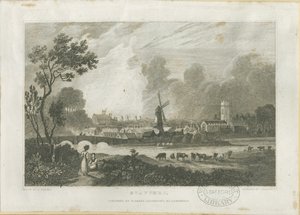 Stafford - Vue sud-ouest : gravure, nd [c. 1830] - Frederick Calvert