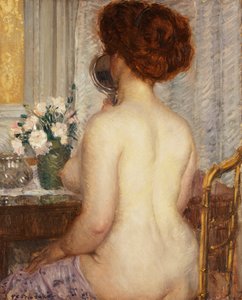 Femme à une coiffeuse - Frederick Carl Frieseke