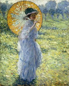 Femme avec une Ombrelle, c.1906 - Frederick Carl Frieseke