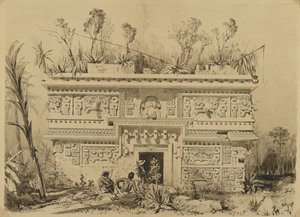 Las Monjas, Chichen Itza, Yucatán, 1843 - Frederick Catherwood