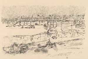 Plage de baignade, Bass Rocks - Frederick Childe Hassam