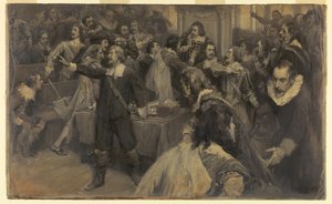 Scène à la Chambre des communes, 2 mars 1629 - Frederick Coffay Yohn