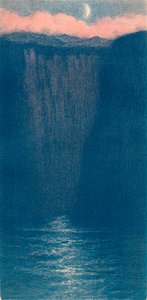 Auto-lithographie par F. F. Foottet, vers 1900