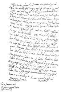Lettre de Marie Stuart à Sir Francis Knollys, 1568 - Frederick George Netherclift