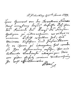 Lettre de Paul Ier, empereur de Russie, au général Numsen, 1799 1865 - Frederick George Netherclift