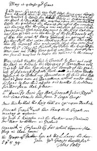 Lettre de Titus Oates au duc de Bolton, 1694 - Frederick George Netherclift