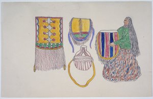 Femme avec des marchandises - Frederick Gokliz