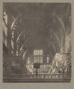 Chapelle Henri VII : Toit à voûtes en éventail et traceries - Frederick H. Evans