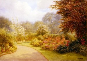 Azalées dans les jardins du presbytère, Brockhurst Hill - Frederick Henry Evans