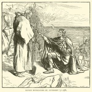 Egfrid suppliant Saint Cuthbert - Frederick Henry Townsend