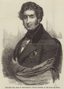 Le Très Honorable Comte de Westmoreland, Ministre Britannique à la Cour de Vienne - Frederick John Skill
