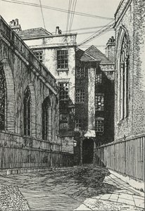 Côté sud de la salle à Cliffords Inn dans la ville de Londres, vers 1903, 1934 - Frederick Landseer Maur Griggs