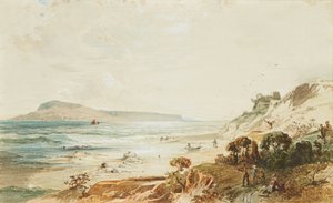 Vue de Portland et du château de Sandsfoot, Dorset