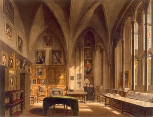 Intérieur de la salle capitulaire, illustration de 