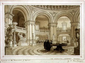 La bibliothèque Radcliffe, Oxford, c.1835 - Frederick Mackenzie