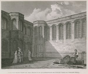 Vue sud-ouest de la cour principale de Crosby Hall - Frederick Nash