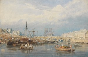 La Seine avec Notre-Dame - Frederick Nash