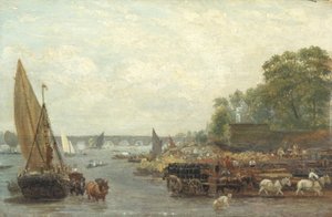 Pont de Westminster, vers 1820-30 - Frederick Nash