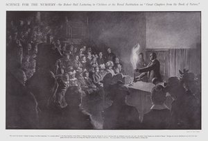 Sir Robert Ball donnant une conférence aux enfants à l