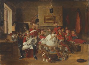 2e Gardes à cheval, salle de garde, vers 1828