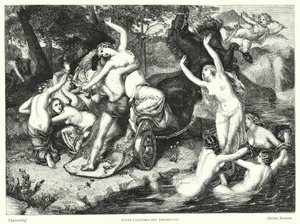 Pluton enlevant Proserpine (gravure) - Frederick Richard Pickersgill