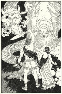 Jason a tiré son épée et a avancé - Frederick Richardson