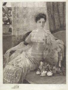 Sans titre (Fille sur un canapé)