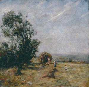 Scène de récolte - Frederick William Jackson
