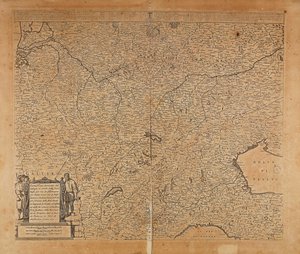 Europe centrale-nord et Italie du Nord, Carte de Frederik de Wit, Amsterdam, gravure sur cuivre