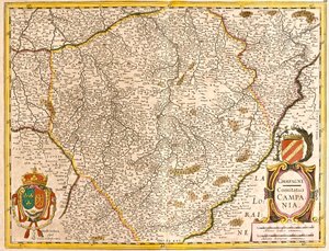 Carte du Comté de Champagne (France) (gravure) - Frederick de Wit