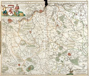 Carte du Duché de Limbourg (Belgique)