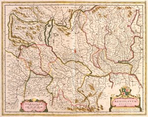 Carte du Duché de Milan, Italie - Frederick de Wit