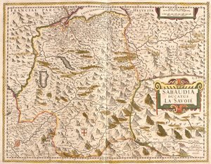 Carte du Duché de Savoie, France