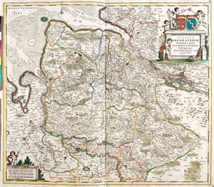 Carte du Duché de Brême et Verden (Allemagne)
